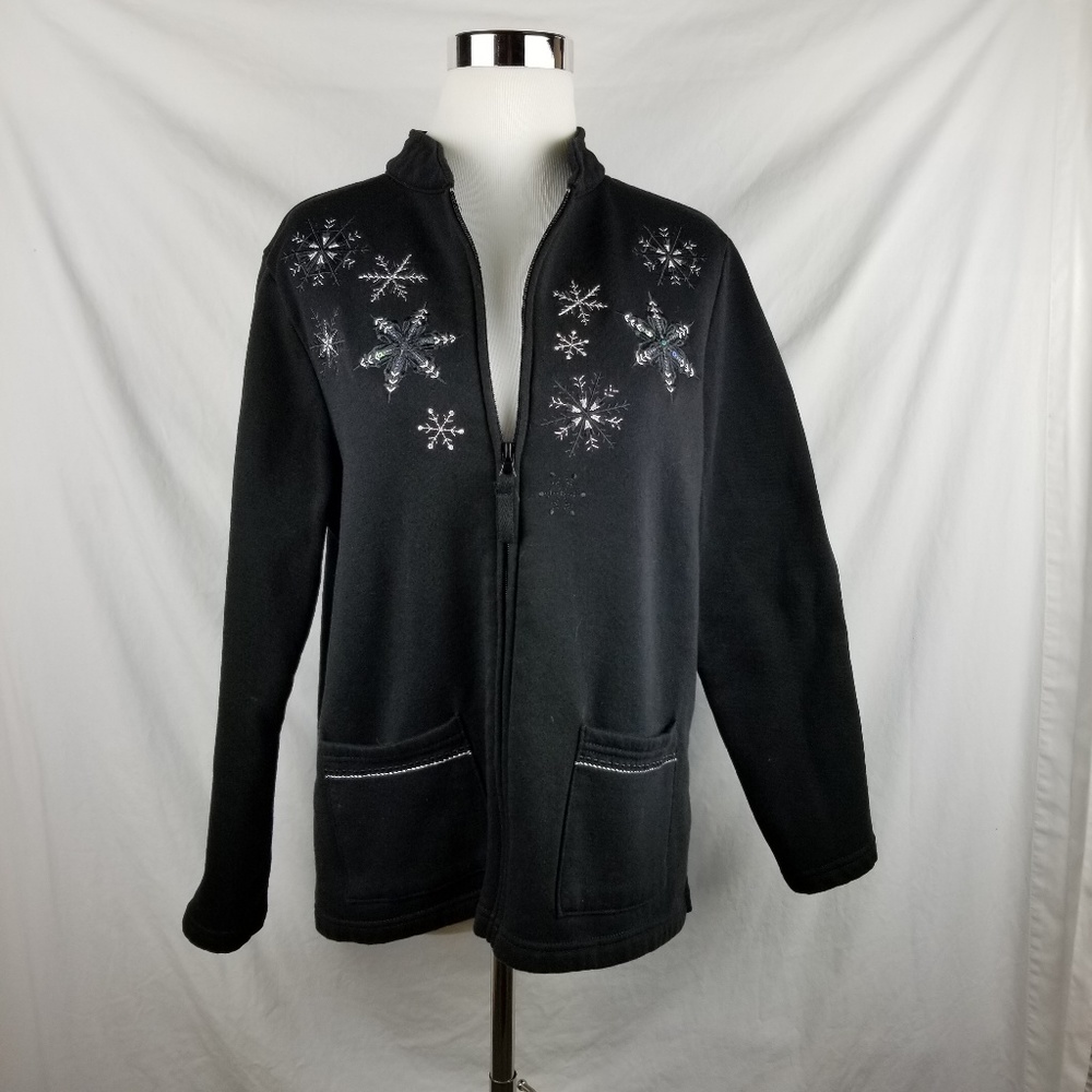 Breckenridge PL Snowflake Petite Womens Jacket
